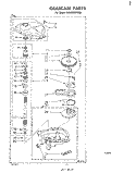 GEARCASE Diagram and Parts List for LA5460XPW0  Whirlpool Washer
