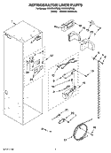 REFRIGERATOR LINER PARTS Diagram and Parts List for KSSO36QTX02  KitchenAid Refrigerator