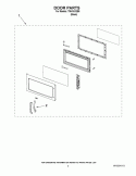 DOOR PARTS Diagram and Parts List for TMH16XSB6  Estate Microwave