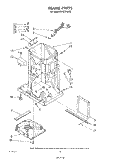 FRAME Diagram and Parts List for 7KFCC150S0  KitchenAid Trash Compactor