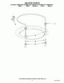 HEATER PARTS Diagram and Parts List for GU2800XTVS3  Whirlpool Dishwasher