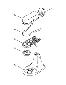 Color Variation Parts Diagram and Parts List for 5KSM155GBASA0  KitchenAid Mixer