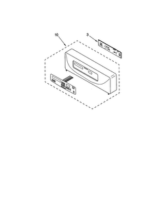 Control Panel Diagram and Parts List for KEMS377GBL1  KitchenAid Microwave Oven Combo