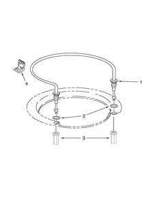 Heater Parts Diagram and Parts List for WDT710PAYB6  Whirlpool Dishwasher
