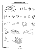 ICEMAKER INSTALLATION Diagram and Parts List for 8617W0A  Roper Refrigerator