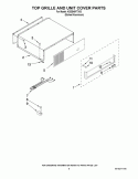 TOP GRILLE AND UNIT COVER PARTS Diagram and Parts List for KSSS48FTX03  KitchenAid Refrigerator