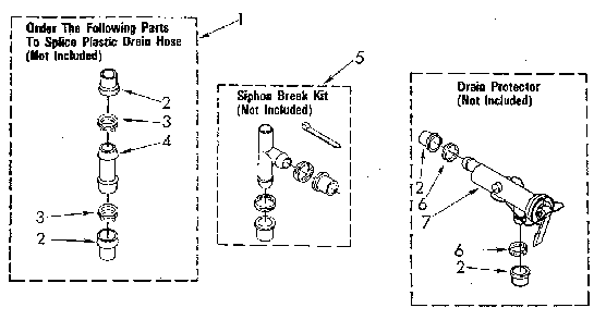 Water System Diagram and Parts List for LA5300XSM1  Whirlpool Washer