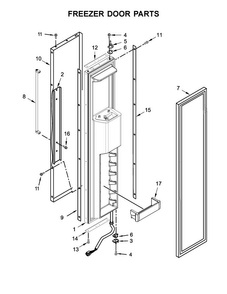 Part Location Diagram of W10758111 Whirlpool SPACER