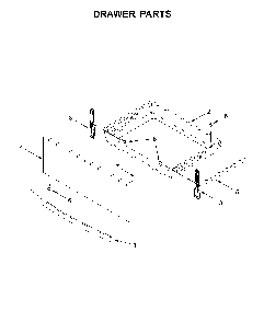 Drawer parts Diagram and Parts List for 66495123612  Kenmore Range