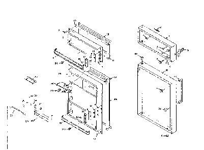 Door Parts Diagram and Parts List for 106N12DS-1  Kenmore Refrigerator
