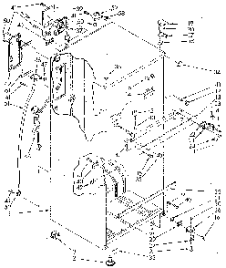 Cabinet Diagram and Parts List for ET18NKXSM04  Whirlpool Refrigerator