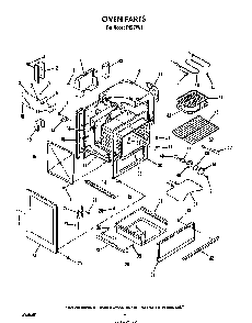 Oven Diagram and Parts List for F9257*1  Roper Range