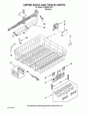 Part Location Diagram of WPW10195840 Whirlpool Dishwasher Positioner