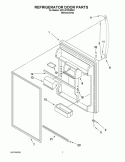 REFRIGERATOR DOOR PARTS Diagram and Parts List for K9TLEFFWMS01  KitchenAid Refrigerator