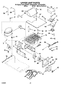 UPPER UNIT PARTS Diagram and Parts List for KSSO48QMX01  KitchenAid Refrigerator