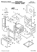 Part Location Diagram of 8301590 Whirlpool VENT-OVEN