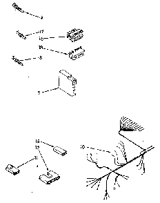 Wiring Harness Diagram and Parts List for DU7400X5-0  Whirlpool Dishwasher