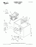 CABINET PARTS Diagram and Parts List for EH105FXRQ01  Whirlpool Freezer