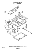 COOKTOP Diagram and Parts List for RS576PXL0  Whirlpool Range