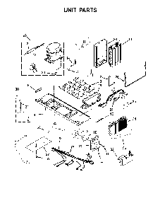 Unit parts Diagram and Parts List for 10651762511  Kenmore Refrigerator
