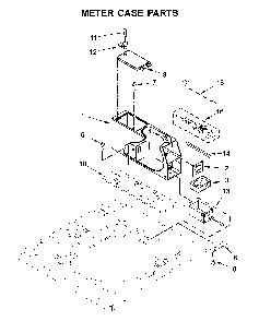 Meter case parts Diagram and Parts List for 11027022711  Kenmore Washer