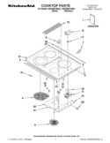 COOKTOP PARTS Diagram and Parts List for KECD807XSS01  KitchenAid Cooktop