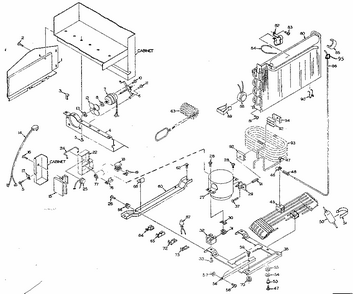 Unit Parts Diagram and Parts List for 106R16GBC1  Kenmore Refrigerator