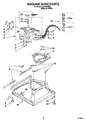 MACHINE BASE PARTS Diagram and Parts List for IAX4000RQ2  Inglis Washer