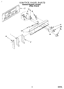 CONTROL PANEL Diagram and Parts List for FEP320BW1  Roper Range