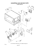 MAGNETRON AND AIRFLOW Diagram and Parts List for MW3000XP2  Whirlpool Microwave