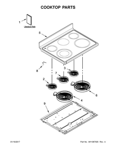 Part Location Diagram of W10722848 Whirlpool Installation instructions