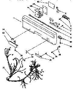 Control Panel Parts Diagram and Parts List for KUDI23BWH0  KitchenAid Dishwasher