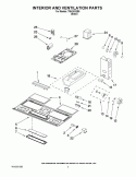 INTERIOR AND VENTILATION PARTS Diagram and Parts List for TMH16XSB5  Estate Microwave