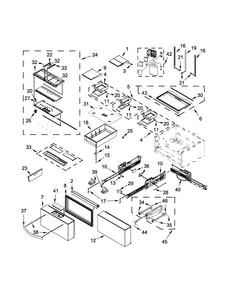 Shelf Parts Diagram and Parts List for WRV976FDEM01  Whirlpool Refrigerator