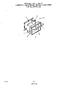 Oven Door Diagram and Parts List for 2204*1A  Roper Range
