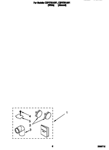 Dryer Exhaust Kit 2 Diagram and Parts List for CSP2761AN1  Whirlpool Dryer