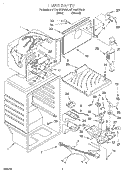 LINER Diagram and Parts List for 9ET18NKXFN00  Whirlpool Refrigerator