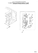 LATCH BOARD Diagram and Parts List for GT1195SHB0  Whirlpool Microwave