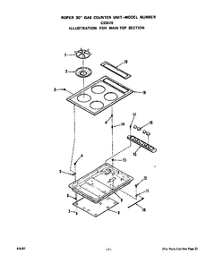 Part Location Diagram of 330843 Whirlpool Guide operation