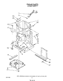 FRAME Diagram and Parts List for TF8600XTP1  Whirlpool Trash Compactor