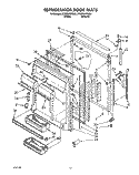 REFRIGERATOR DOOR Diagram and Parts List for ET25RKXYW01  Whirlpool Refrigerator
