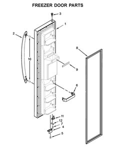 Part Location Diagram of LW11110588 Whirlpool Door Kit