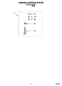 MISCELLANEOUS  PARTS, OPTIONAL PARTS (NOT INCLUDED) Diagram and Parts List for IP44000  Inglis Washer