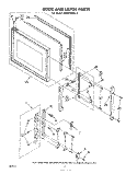 DOOR AND LATCH Diagram and Parts List for MW8650XL2  Whirlpool Microwave