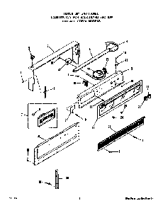 Backguard Diagram and Parts List for 1335*3A  Roper Range