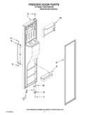 FREEZER DOOR PARTS Diagram and Parts List for 3WSC19D4AY00  Whirlpool Refrigerator