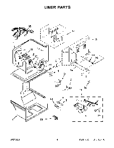 03 - Liner Parts Diagram and Parts List for WRT519SZDG04  Whirlpool Refrigerator