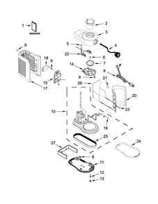 Unit Parts Diagram and Parts List for KSB5010QCA0  KitchenAid Blender