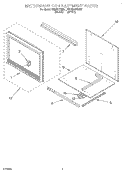 MICROWAVE COMPARTMENT Diagram and Parts List for KEMS377BWH1  KitchenAid Wall Oven