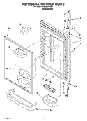 Part Location Diagram of 67005724 Whirlpool BUCKET- SH